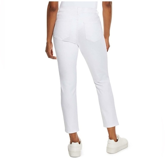NINE WEST NWT  Gramercy Cropped Bright White Jeans Size 16 New With Tags - Picture 3 of 10